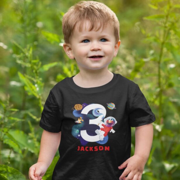 Sesame Street | Elmo Outer Space Birthday Toddler T-shirt